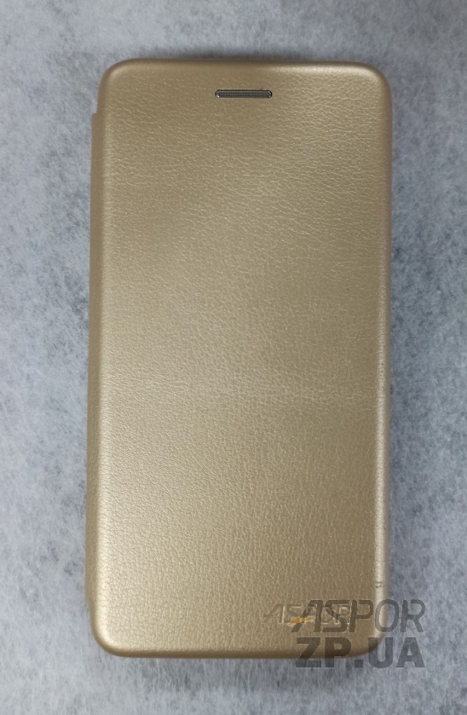 Чохол-книжка Aspor leather для Meizu Pro 7- золотий