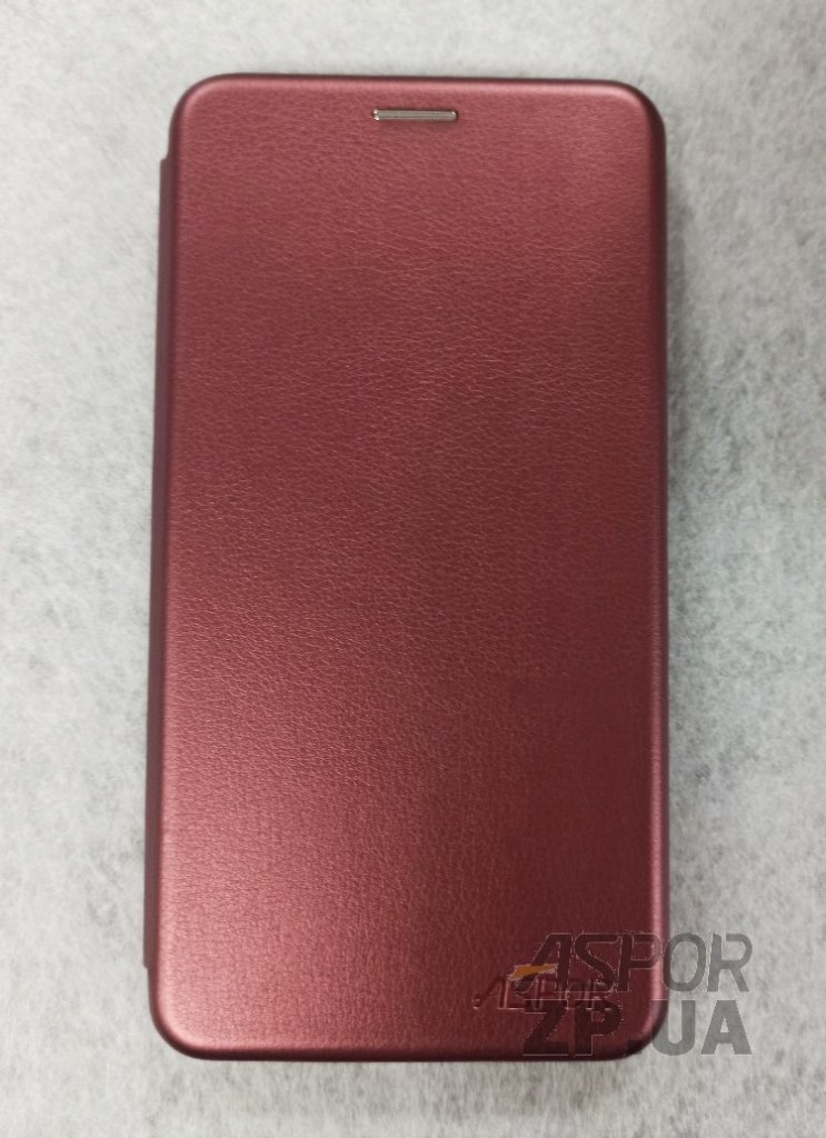 Чохол-книжка Aspor leather для Meizu Pro 7 Plus- бордовий