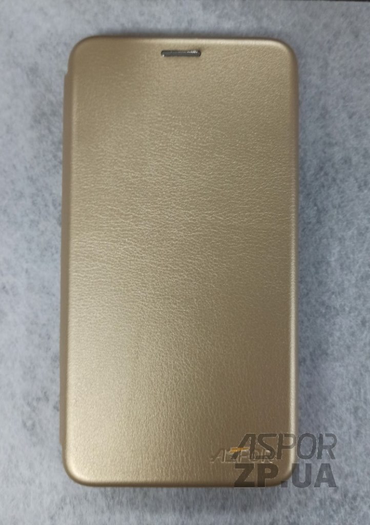 Чохол-книжка Aspor leather для Meizu Pro 7 Plus- золотий