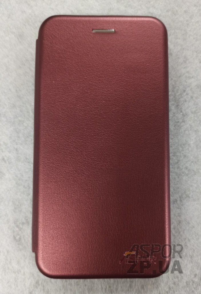 Чохол-книжка Aspor leather для Samsung A8 Plus 2018/A730- бордовий