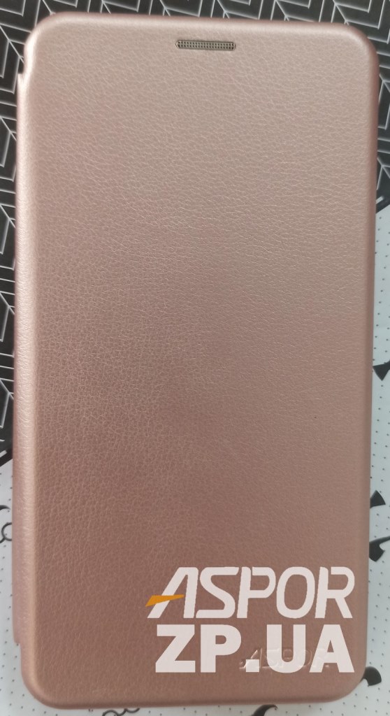 Чохол-книжка Aspor leather для Huawei P Smart Pro- рожеве золото