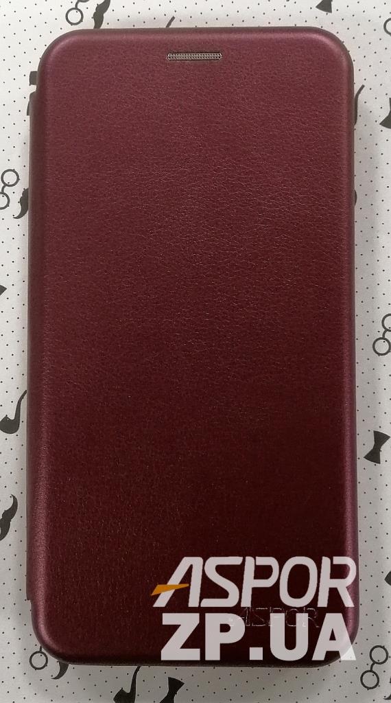 Чохол-книжка Aspor leather для Xiaomi Mi Note 10 Pro/Mi Note 10- бордовий