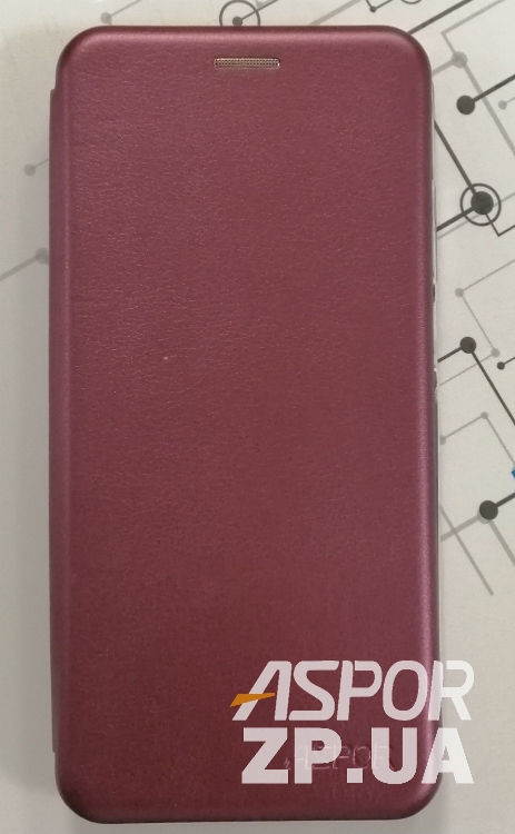Чохол-книжка Aspor leather для Xiaomi Redmi K30/Poco X2- бордовий