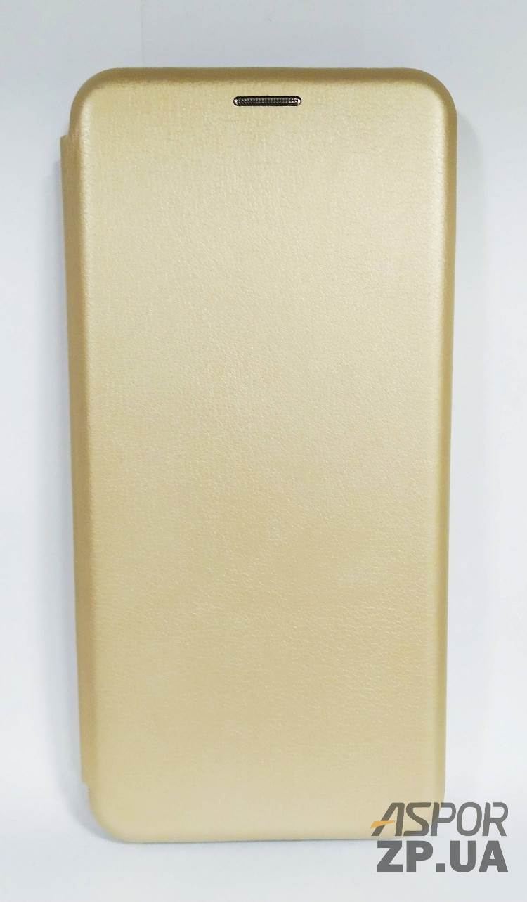 Чохол-книжка Premium Leather Case для Samsung A80/A805 в тех. упаковці- золотий