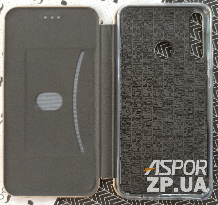 Чохол-книжка Premium Leather Case для Huawei P40 Lite E в тех. упаковці- золотий