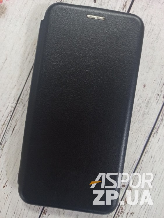 Чохол-книжка Premium Leather Case для Samsung A41/A415 в тех. упаковці- чорний